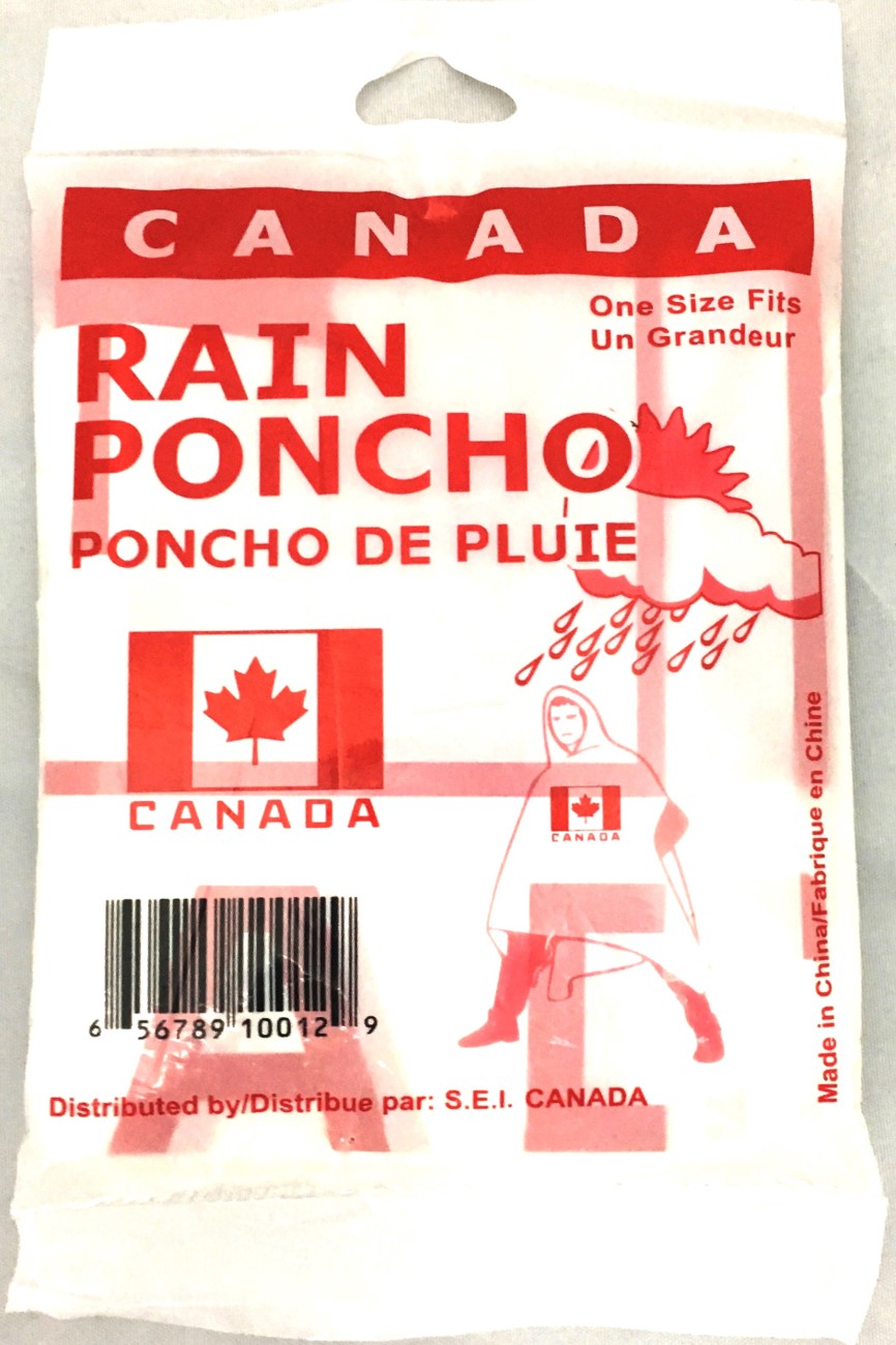 Canada Deluxe Rain Poncho