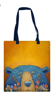 Licensed Canvas Tote Bag - ARW - Fun Guy "Fungi" Bear