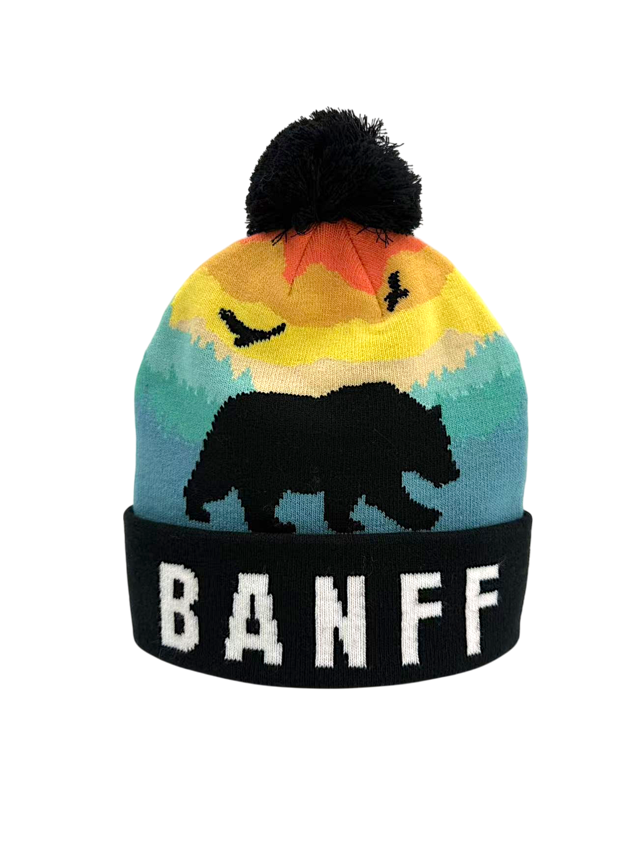 Landmark Beanies - Banff Bear Silhouette Sunset
