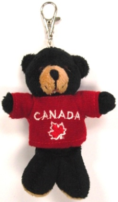 Canada 4" Key Chain Clip with Hoodie
