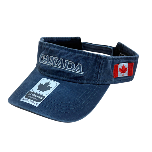 Canada Cotton Visor - Felt ML Embroidery on Centre