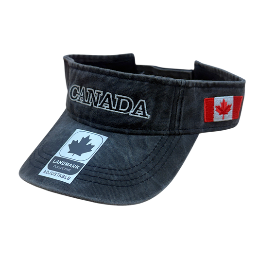 Canada Cotton Visor - Felt ML Embroidery on Centre
