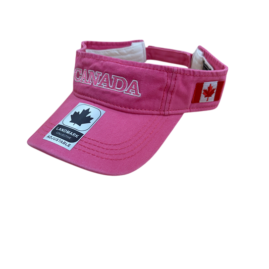 Canada Cotton Visor - Felt ML Embroidery on Centre