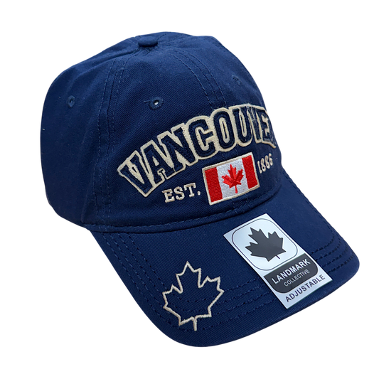 Vancouver Baseball Hats - Cotton w/ Applique Embroidery