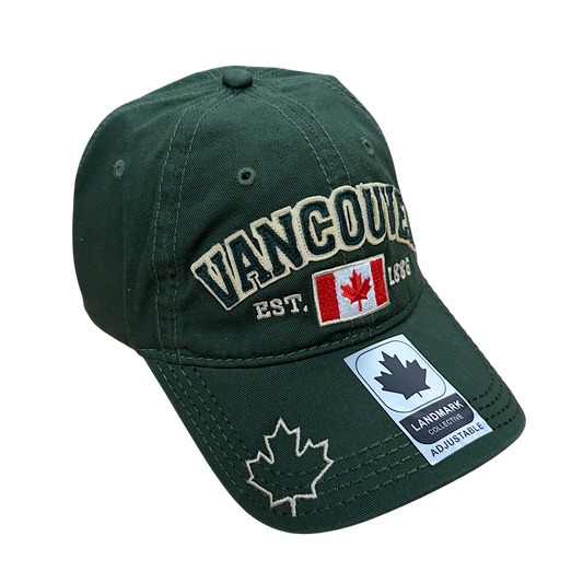 Vancouver Baseball Hats - Cotton w/ Applique Embroidery
