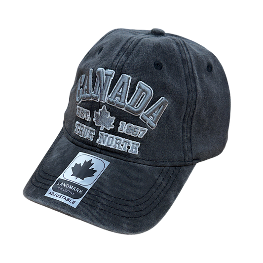 Canada Baseball Cap, Retro Wash
