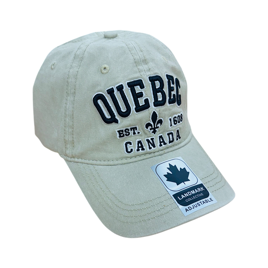 Baseball Cap, Retro Wash - Quebec