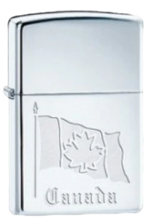 Zippo Souvenir Canada Flag (Chrome) (52684)