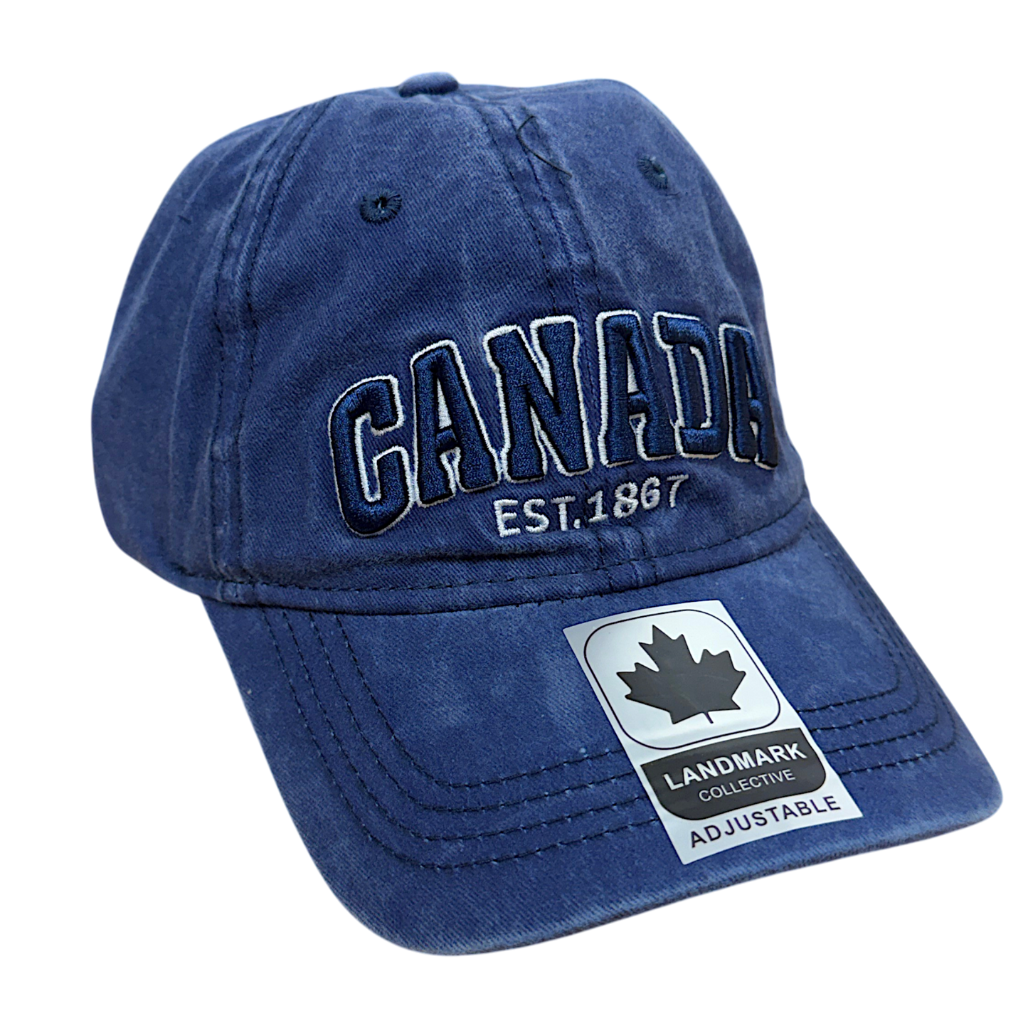 Canada Baseball Hats Washed Tone-on-Tone