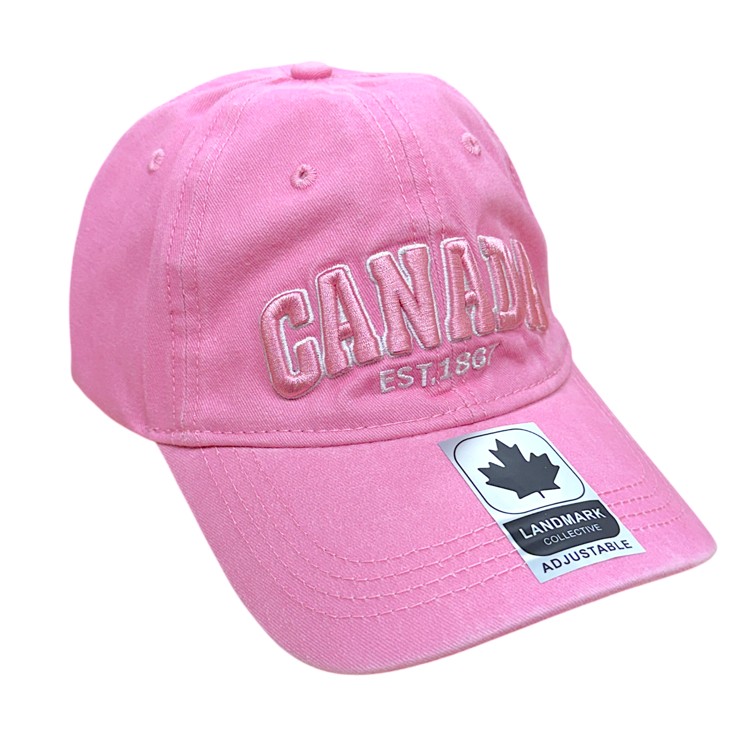 Canada Baseball Hats Washed Tone-on-Tone
