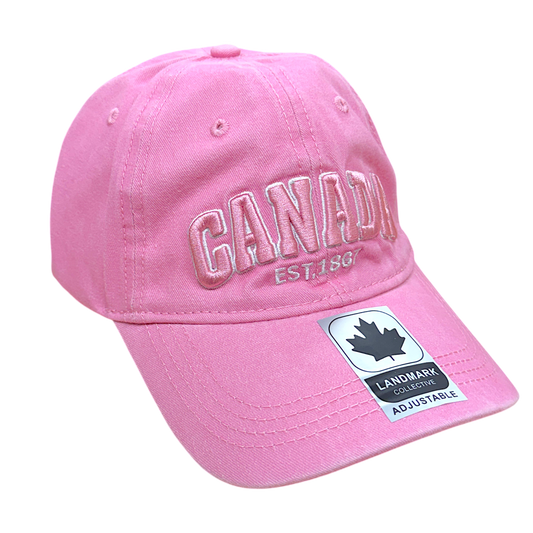 Canada Baseball Hats Washed Tone-on-Tone