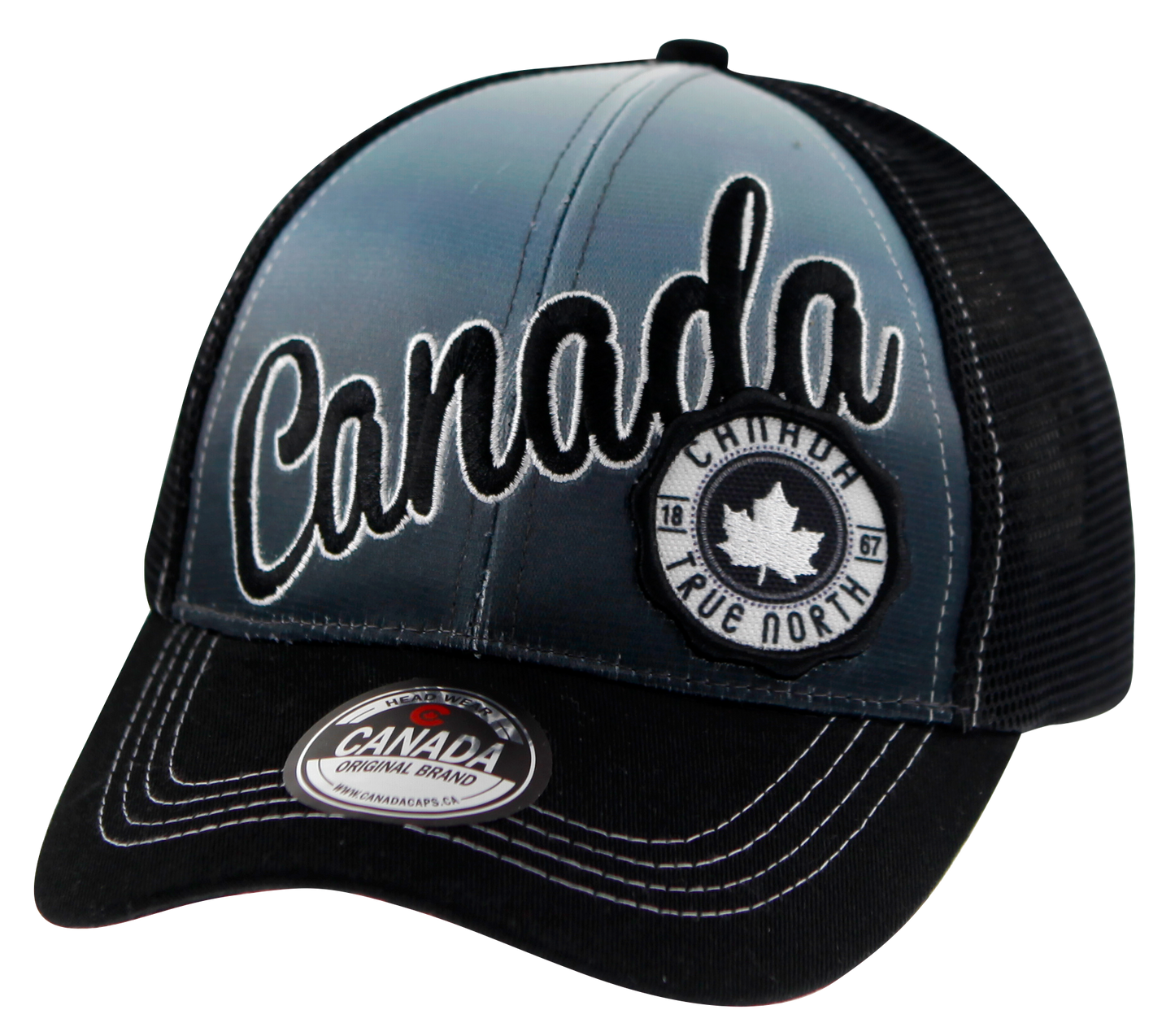 Canada Baseball Hats - Meshback with Gradient Colour Front Panel
