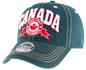 Canada Washed Cotton Hat with heavy 3D Embroidery Design