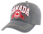 Canada Washed Cotton Hat with heavy 3D Embroidery Design