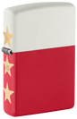 ZIPPO American 250 Base model White Top, Red Bottom with Blue Insert International (47294)