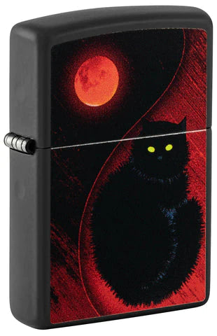 ZIPPO 218 Black Cat Design (48453)