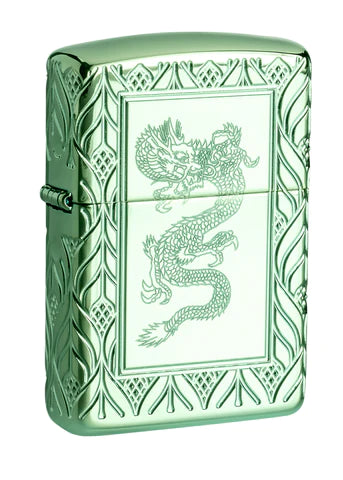 ZIPPO Armor HP Green Elegant Dragon (49054)