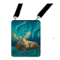 Licensed Canvas Crossbody - ARW - Restful Night Aurora Moose
