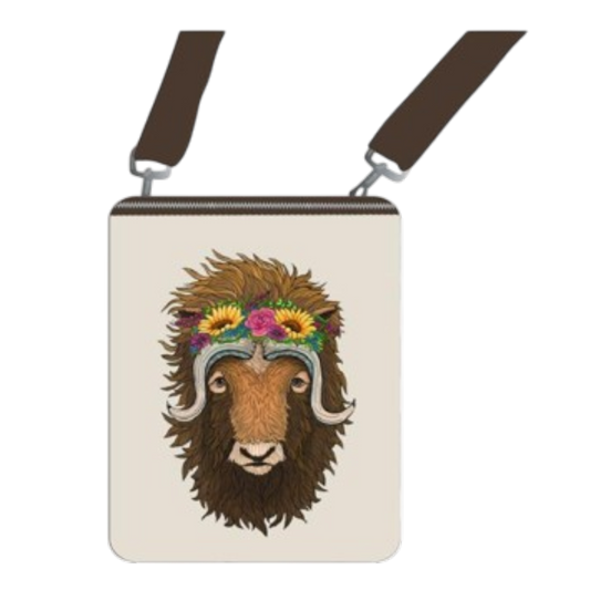 Licensed Canvas Crossbody - ARW - Musk Ox Hair Don't Care