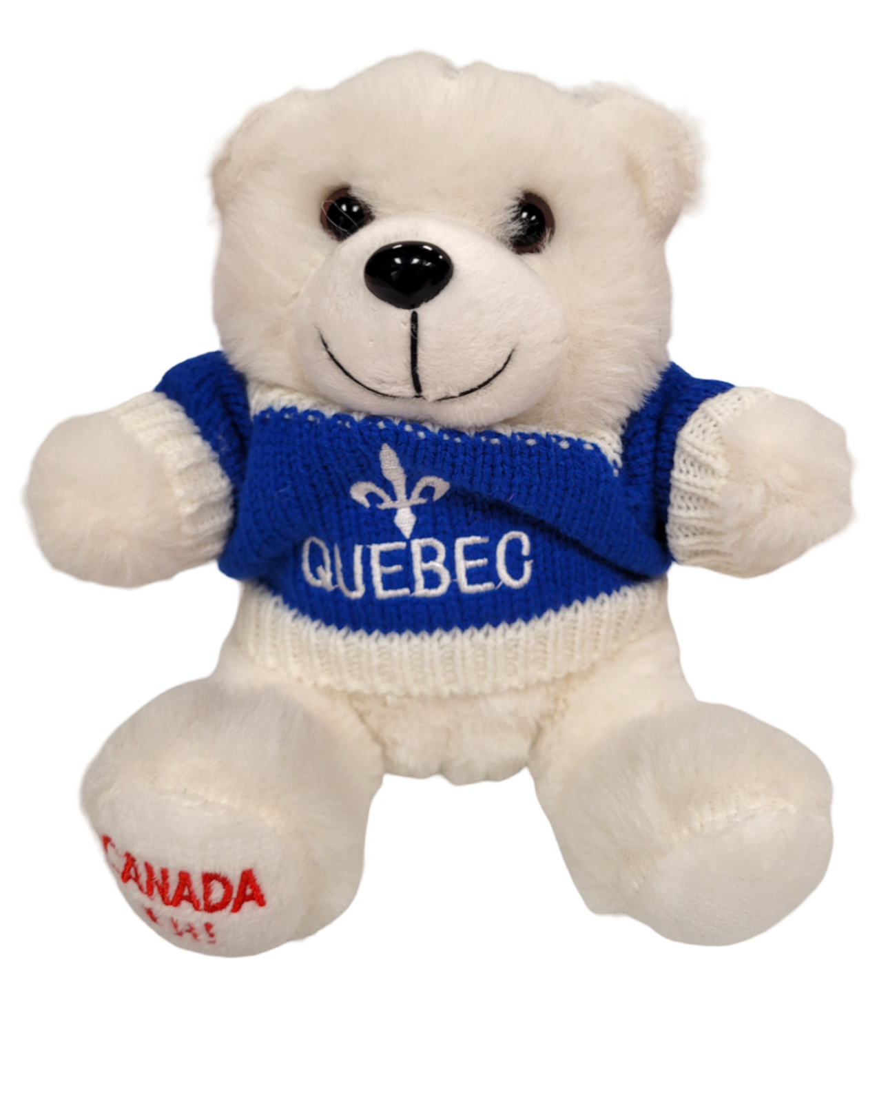 Furry Plush with Knitted Sweater Quebec