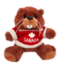 Canada 8” Furry Plush with Knitted Sweater