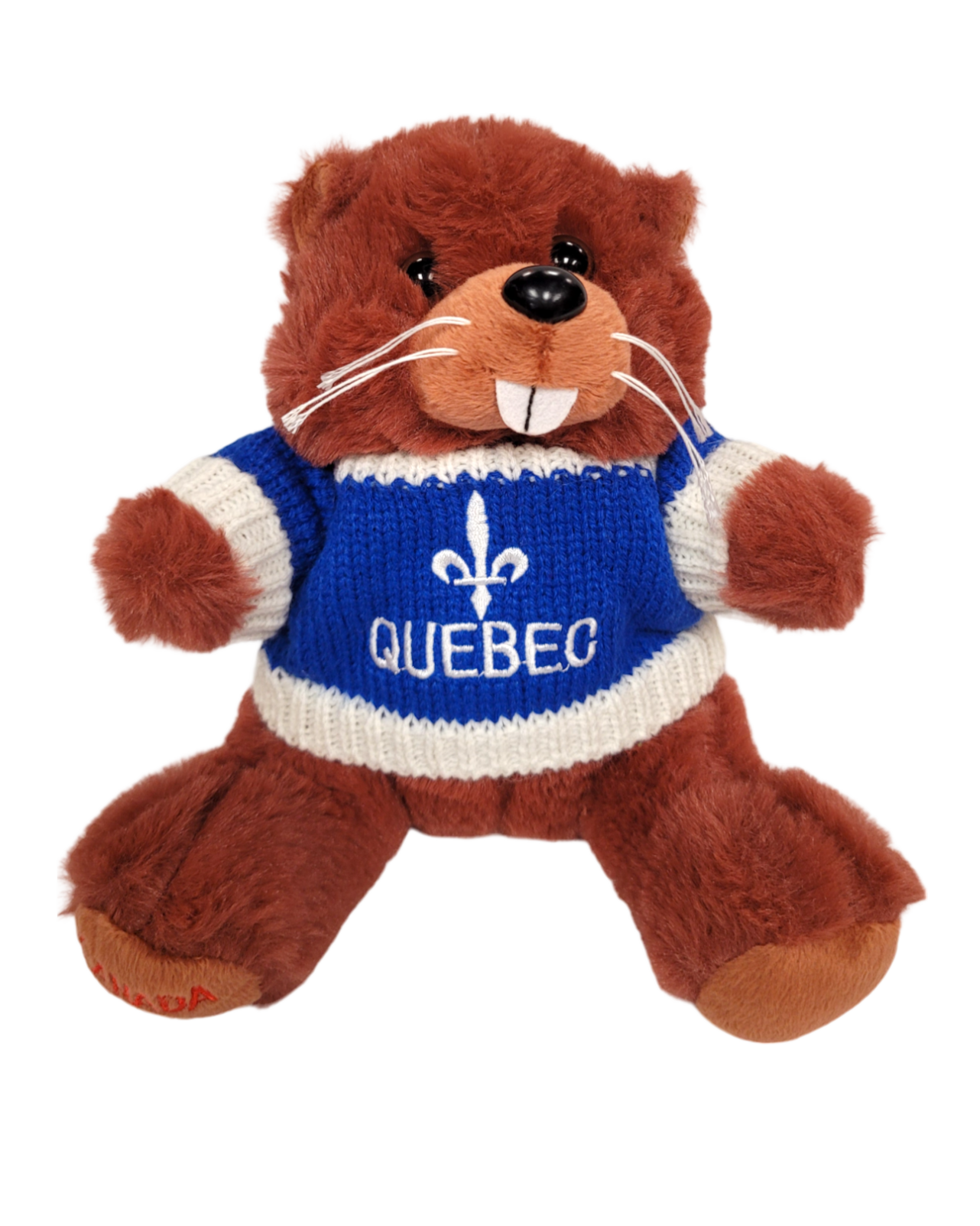 Furry Plush with Knitted Sweater Quebec
