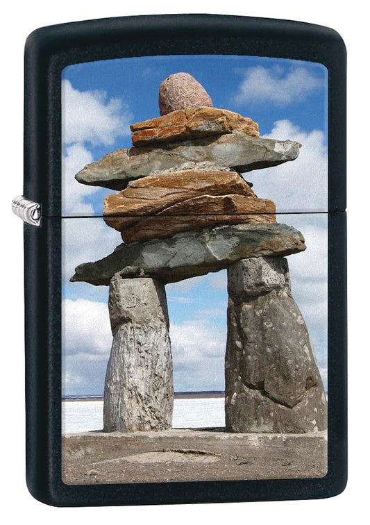 Zippo Souvenir Lighter Inukshuk (Black) (218-078200)