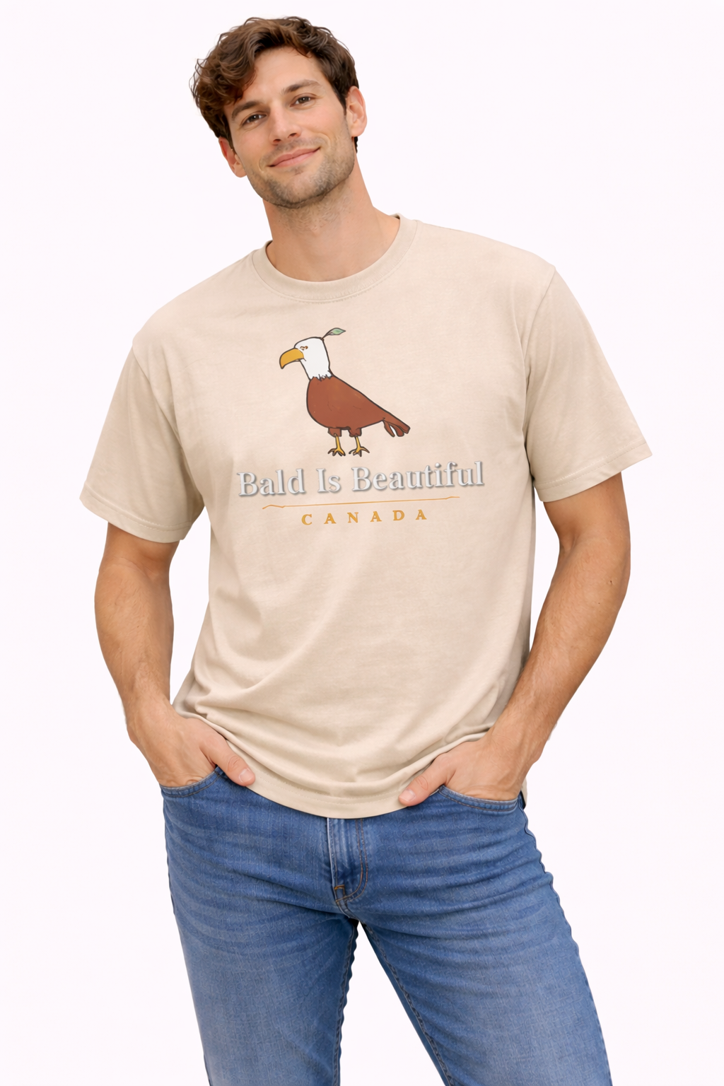 Licensed Adults T-Shirt - Raven Lunatic - Bald Is Beautiful