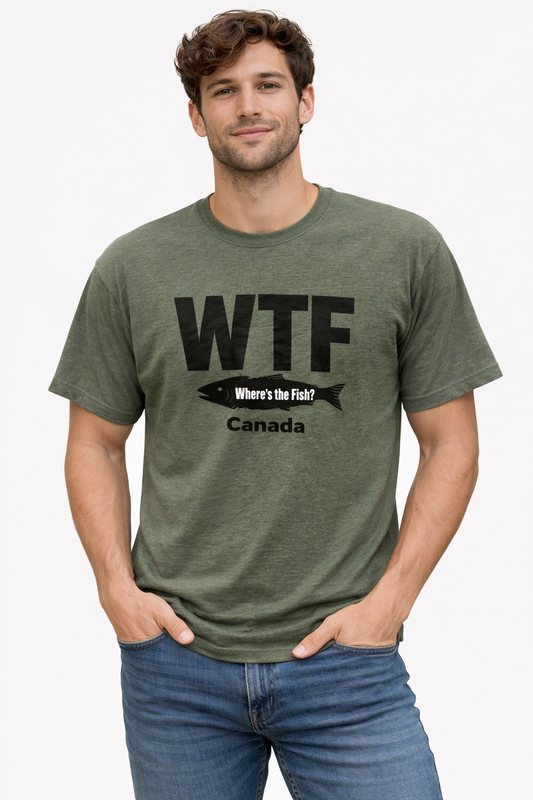 Licensed Adults T-Shirt - Raven Lunatic - WTF (Where's the fish)