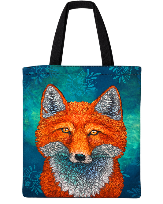 Licensed Canvas Tote Bag - ARW - Tenacious Gaze, Fox