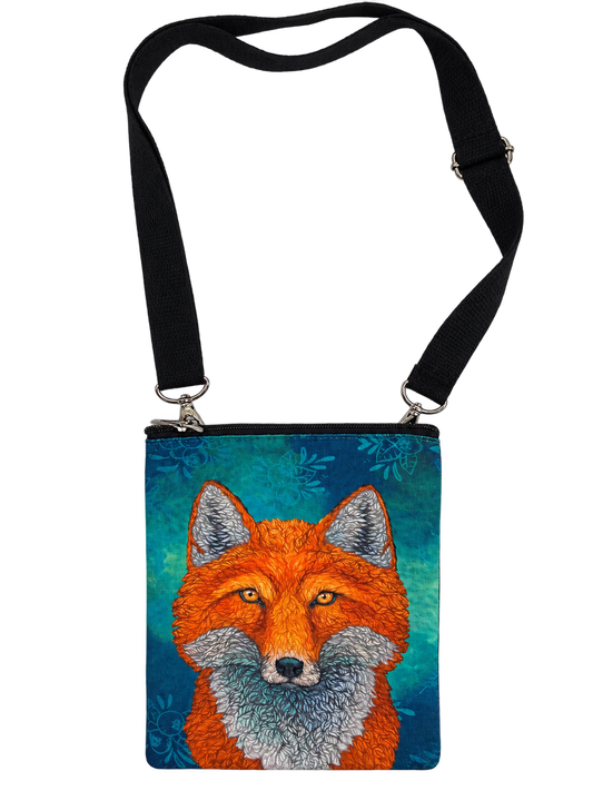 Licensed Canvas Crossbody - ARW - Tenacious gaze, Fox