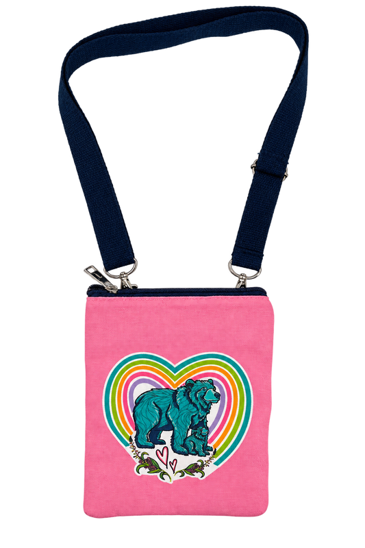 Licensed Canvas Crossbody - ARW - Momma Bear Hearts