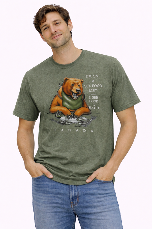 Licensed Adults T-Shirt - Raven Lunatic  - Sea Food Diet