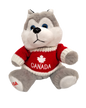 Canada 8” Furry Plush with Knitted Sweater