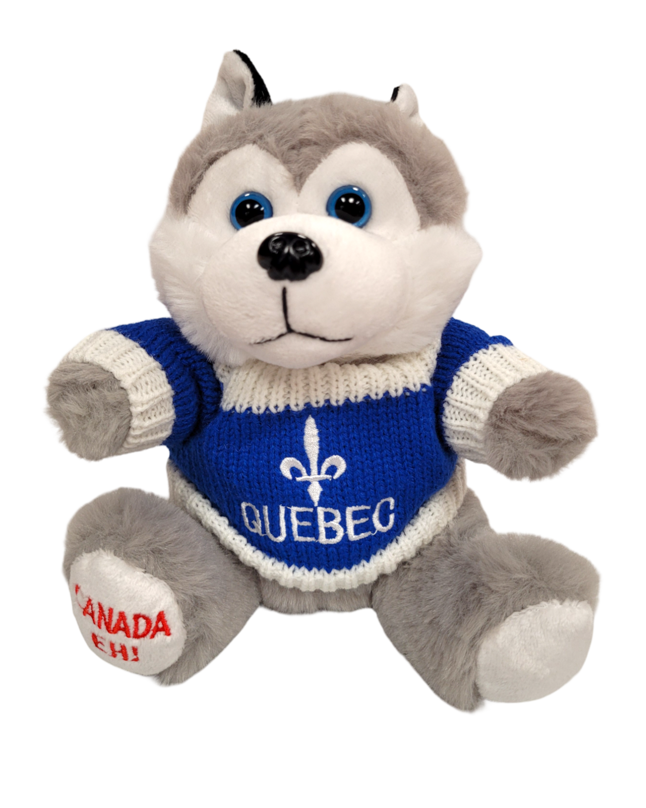 Furry Plush with Knitted Sweater Quebec