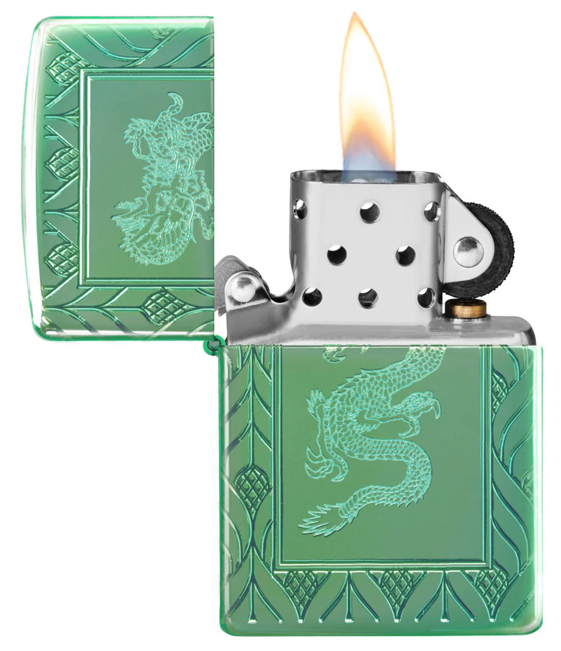 ZIPPO Armor HP Green Elegant Dragon (49054)
