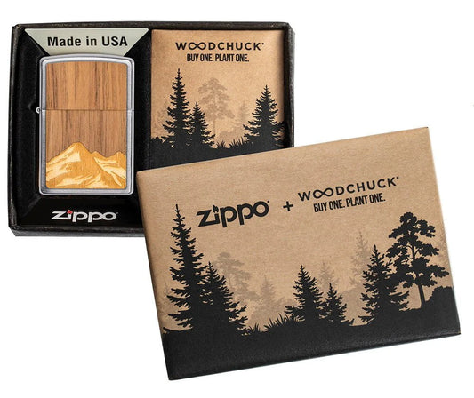 Zippo Woodchuck Mountains Inlay (49800)