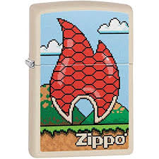 Zippo 216 Flames 8 Bit Design (14192)