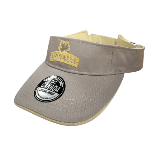 Canada Cotton Visor - Felt ML Embroidery on Centre