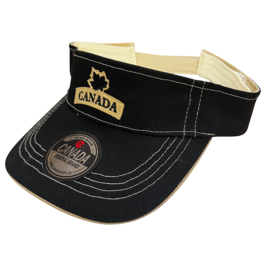 Canada Cotton Visor - Felt ML Embroidery on Centre