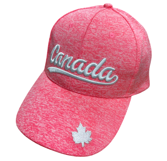 Canada Baseball Hats - Micro Fiber Sports Cap - Salt & Pepper Colours