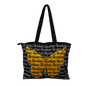 Quebec Canvas Tote Bag - Metallic Butterfly