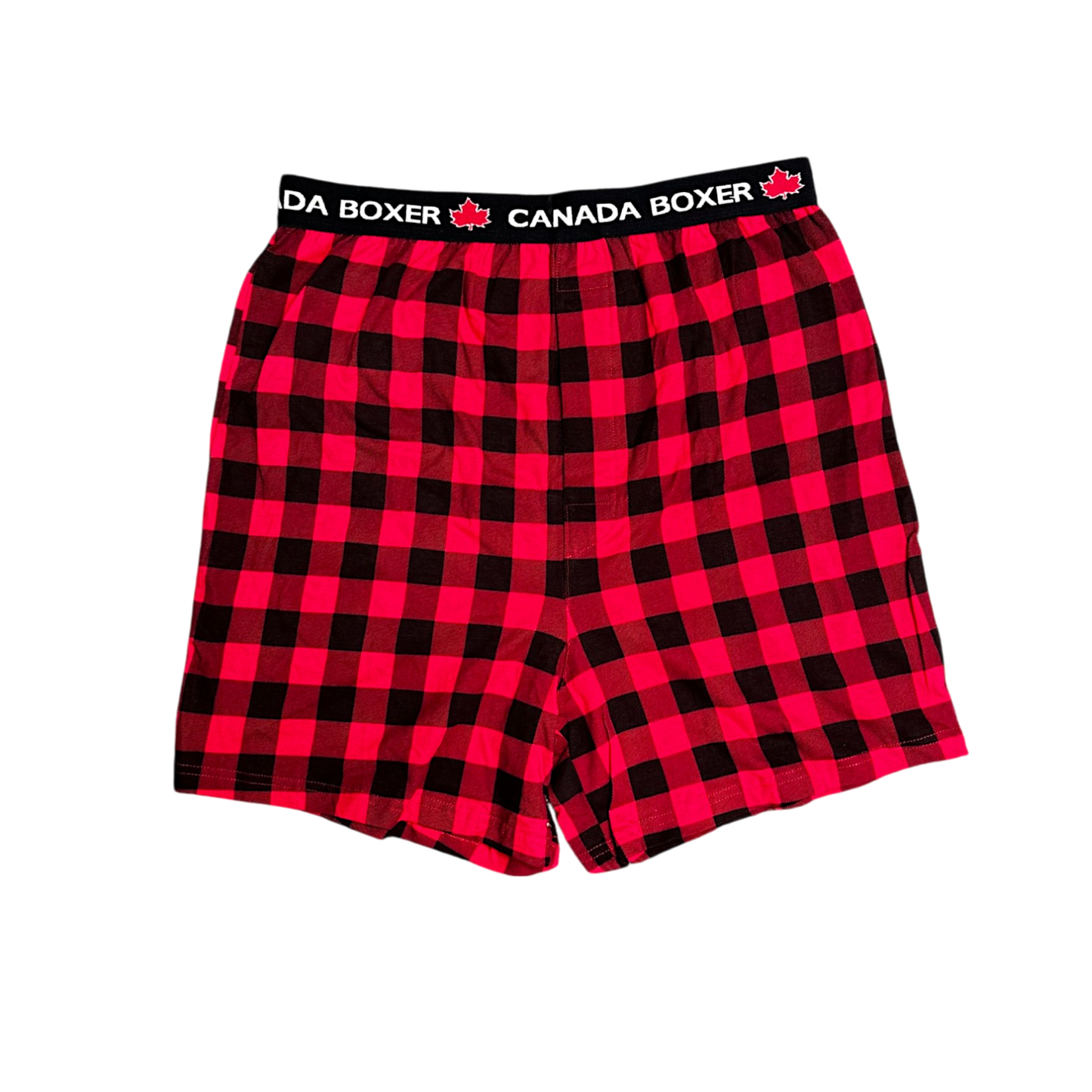 Boxer Short Canada Buffalo Plaid - Black/Red