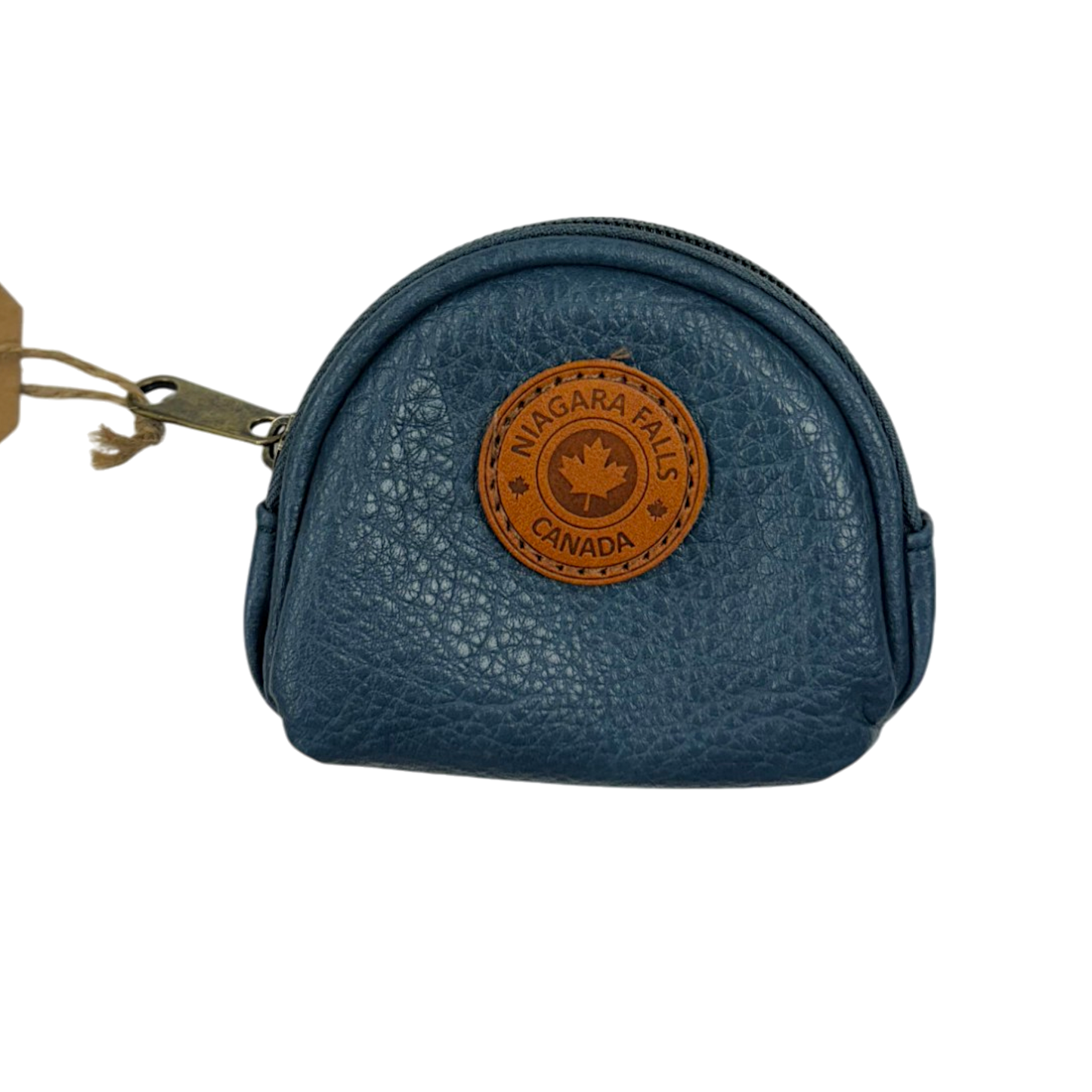 Niagara Falls Vegan Leather Coin Purses w/Zippers Oval