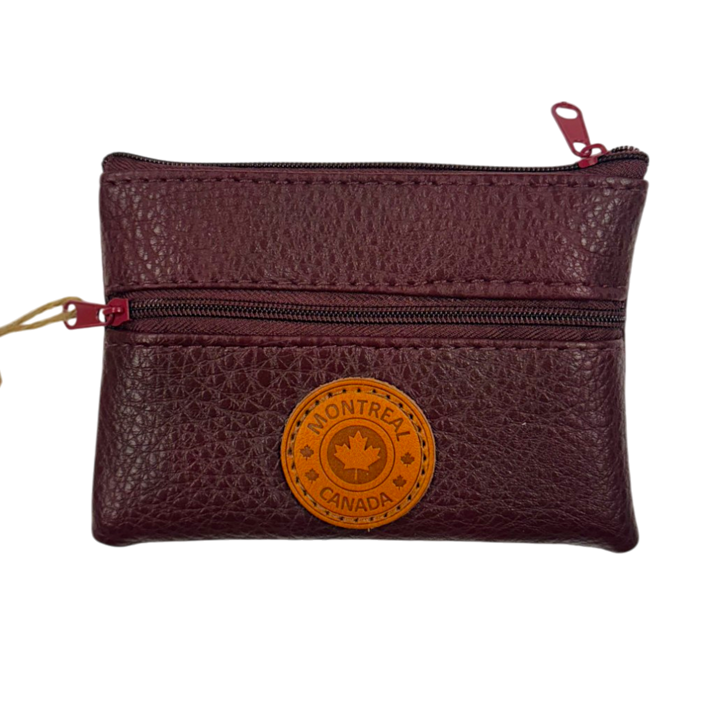 Montreal Vegan Leather Coin Purses w/Zippers Rectangle