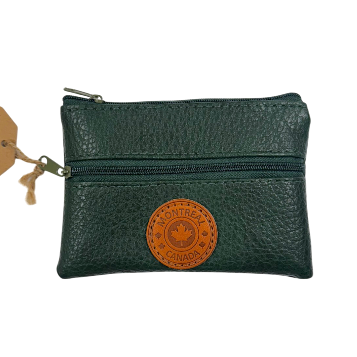 Montreal Vegan Leather Coin Purses w/Zippers Rectangle