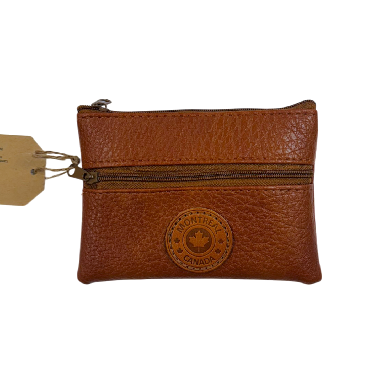 Montreal Vegan Leather Coin Purses w/Zippers Rectangle