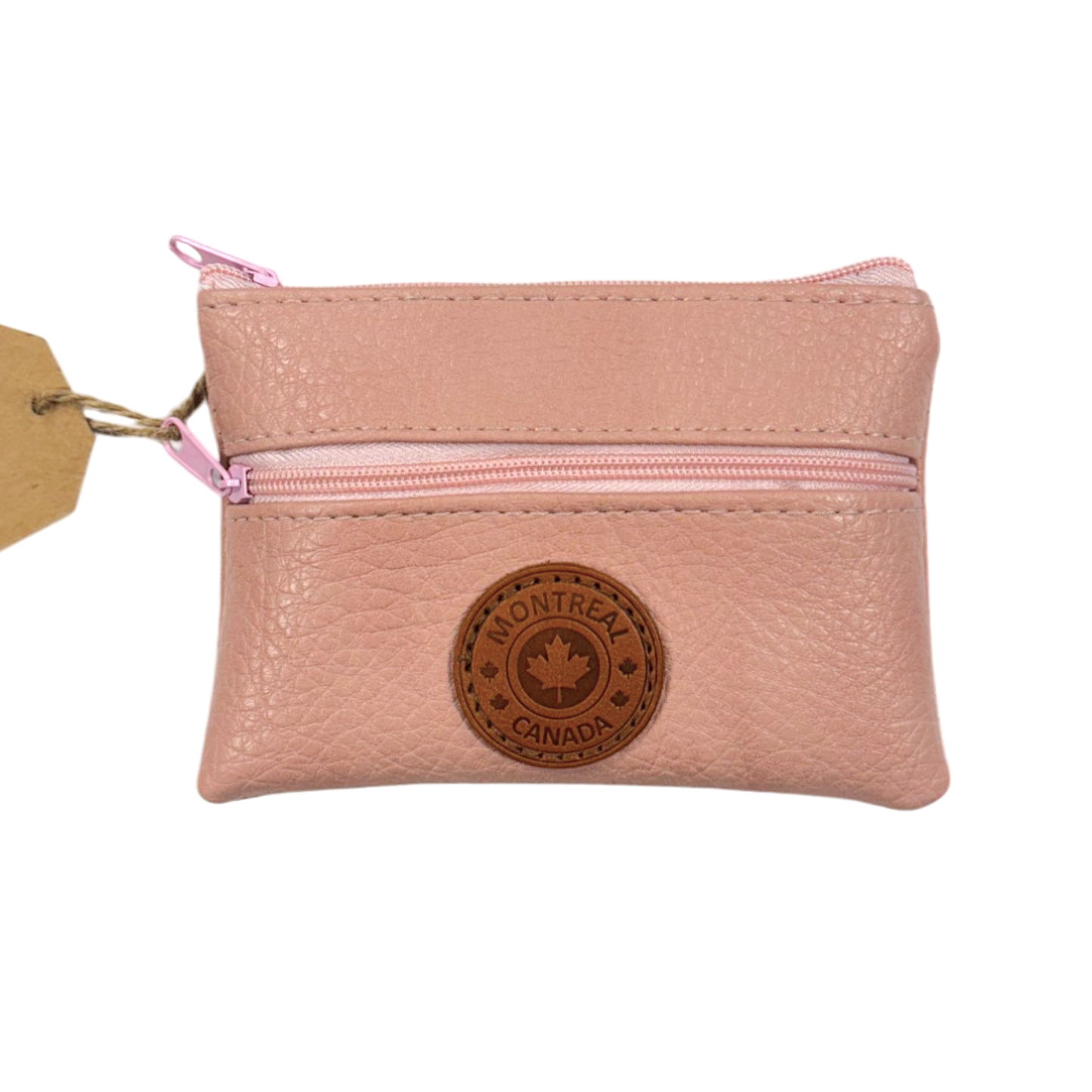 Montreal Vegan Leather Coin Purses w/Zippers Rectangle