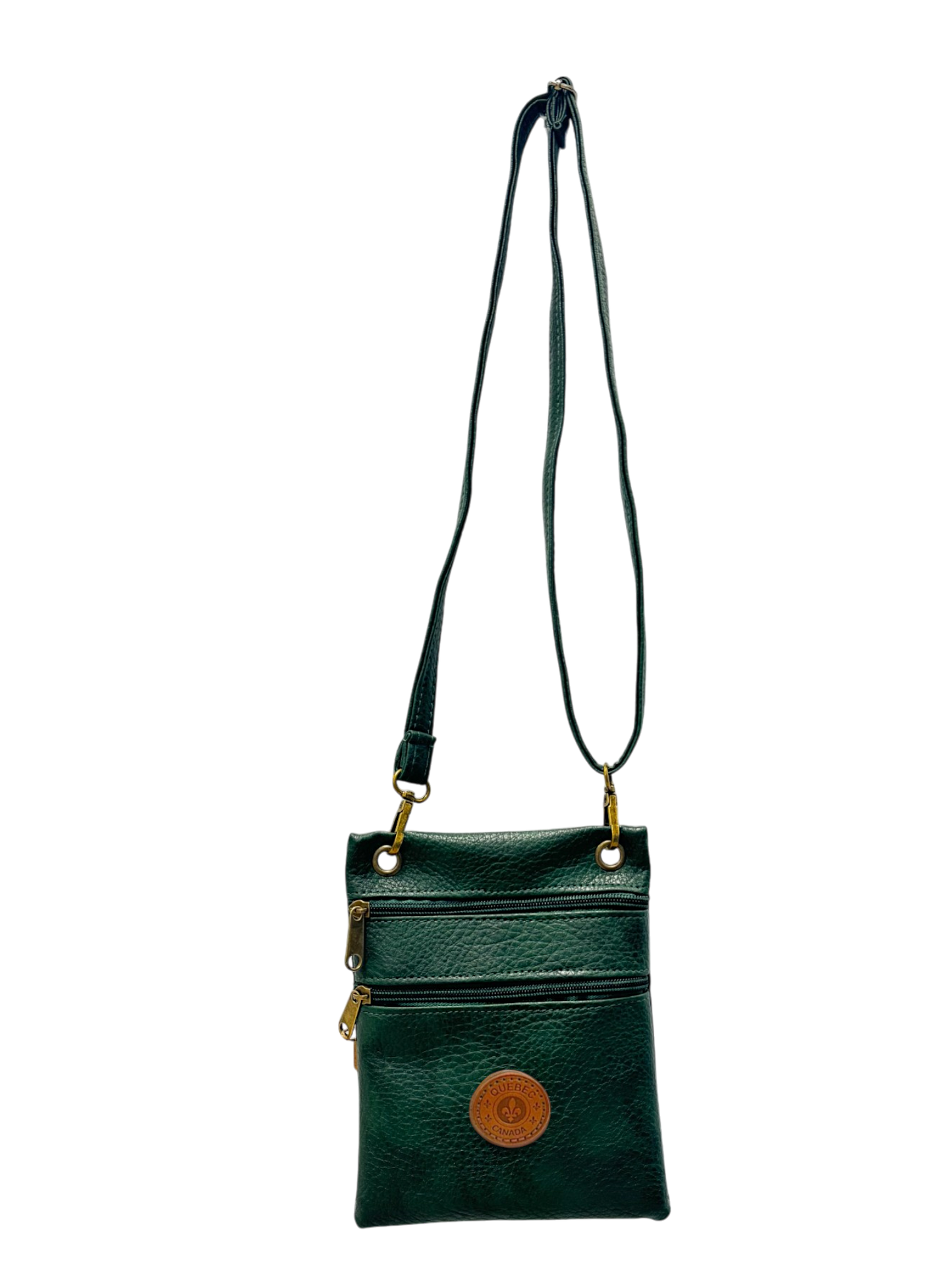 Quebec Vegan Leather Neck Wallet - Crossbody (17x20cm)