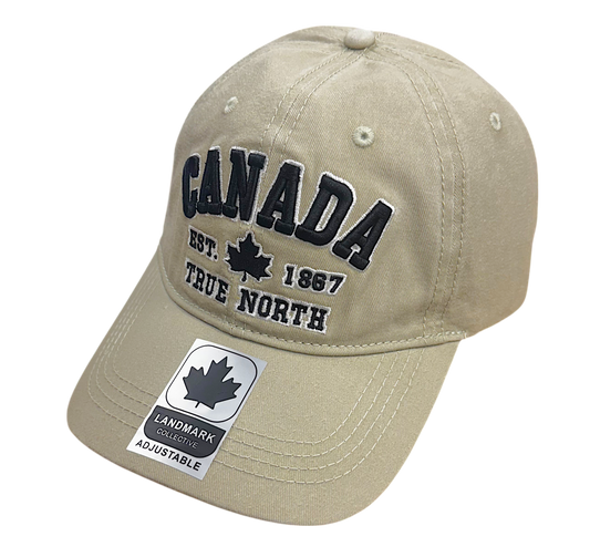 Canada Baseball Cap, Retro Wash